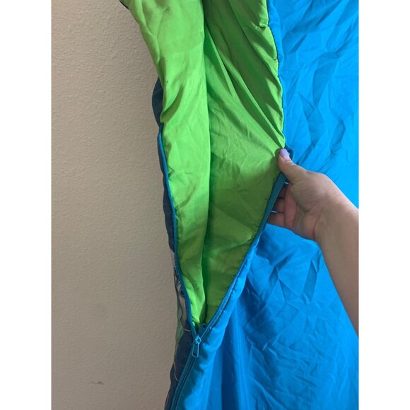 Disney Toy Story Toddler Sleeping Bag Zip Closure Blue Green AC2 - Picture 3 of 6